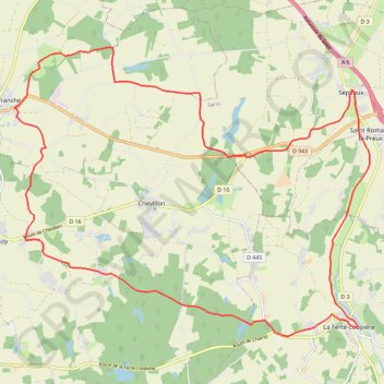 Itinéraire Grande journée Sépeaux, distance, dénivelé, altitude, carte, profil, trace GPS