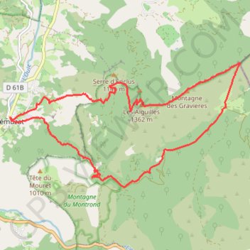 Itinéraire Aiguilles de Rémuzat, distance, dénivelé, altitude, carte, profil, trace GPS