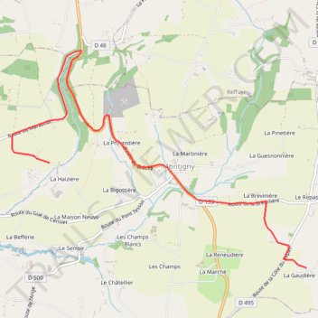 Itinéraire ETAPE2: PS2/4 => CH 3/5, distance, dénivelé, altitude, carte, profil, trace GPS