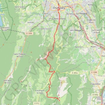 Itinéraire Mont Joigny, distance, dénivelé, altitude, carte, profil, trace GPS