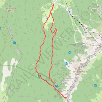 Itinéraire Pas d'Ernadant, distance, dénivelé, altitude, carte, profil, trace GPS