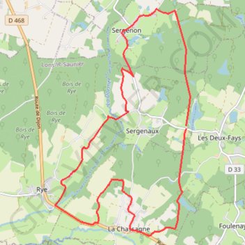 Itinéraire 58V La Maison des Etangs Ouest, distance, dénivelé, altitude, carte, profil, trace GPS