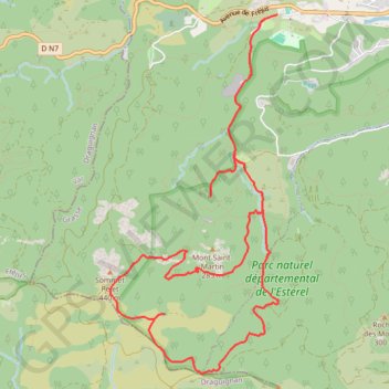 Itinéraire Mont Saint-Martin par la Caldiere, distance, dénivelé, altitude, carte, profil, trace GPS