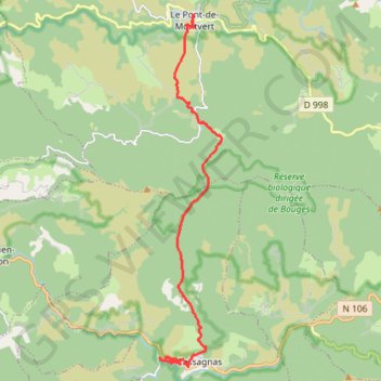 Itinéraire etape3-inv-parcours_1292106, distance, dénivelé, altitude, carte, profil, trace GPS