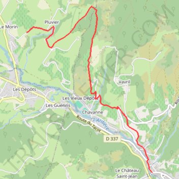 Itinéraire Estelle1, distance, dénivelé, altitude, carte, profil, trace GPS