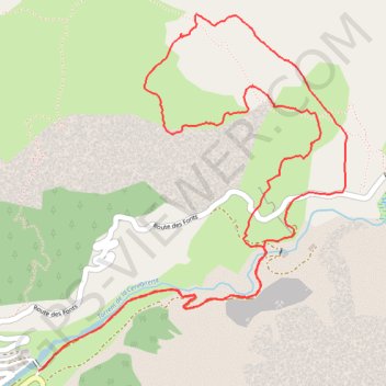 Itinéraire CRET Cervières Crête des Aittes, distance, dénivelé, altitude, carte, profil, trace GPS