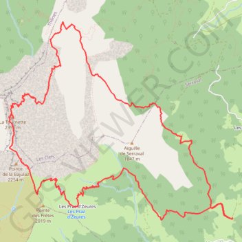 Itinéraire La Tournette, distance, dénivelé, altitude, carte, profil, trace GPS