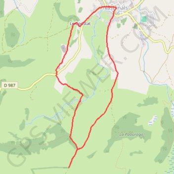 Itinéraire Circuit sud de Nasbinals, distance, dénivelé, altitude, carte, profil, trace GPS