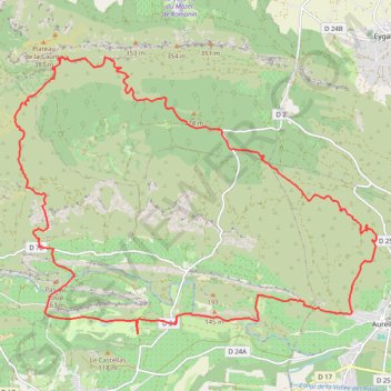 Itinéraire Sortie dominicale du ROC au départ de Mouriès, distance, dénivelé, altitude, carte, profil, trace GPS