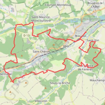Itinéraire Les Vallées Breuilletoises, distance, dénivelé, altitude, carte, profil, trace GPS