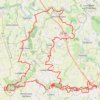 Itinéraire 45 kms VTT 2023, distance, dénivelé, altitude, carte, profil, trace GPS