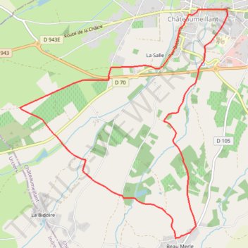 Itinéraire Chateaumeillant Les Vignes 10Km, distance, dénivelé, altitude, carte, profil, trace GPS