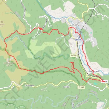 Itinéraire Randonnée à Génolhac dans le Gard, distance, dénivelé, altitude, carte, profil, trace GPS