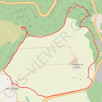 Itinéraire Oppidum du Larzac, distance, dénivelé, altitude, carte, profil, trace GPS