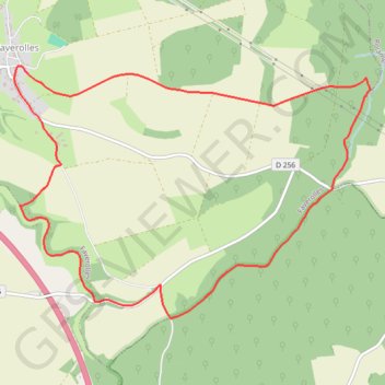 Itinéraire La Fontaine du Saut - Faverolles, distance, dénivelé, altitude, carte, profil, trace GPS
