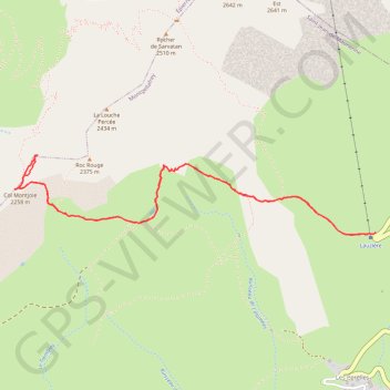 Itinéraire Col de Montjoie, distance, dénivelé, altitude, carte, profil, trace GPS