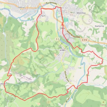 Itinéraire Redoute de Saint-Pée-sur-Nivelle, distance, dénivelé, altitude, carte, profil, trace GPS