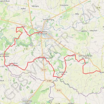 Itinéraire 1 - Mon_parcours, distance, dénivelé, altitude, carte, profil, trace GPS