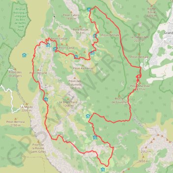 Itinéraire Tour_ilets_mafate, distance, dénivelé, altitude, carte, profil, trace GPS
