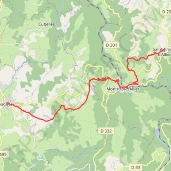 Itinéraire new, distance, dénivelé, altitude, carte, profil, trace GPS