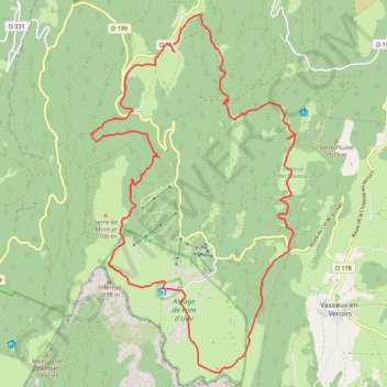 Itinéraire Les Drayes Blanches - Lente, distance, dénivelé, altitude, carte, profil, trace GPS