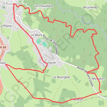 Itinéraire Le Velay des 3 Rivières - Le Bois de Gampille Saint-Férréol-d'Auroure, distance, dénivelé, altitude, carte, profil, trace GPS