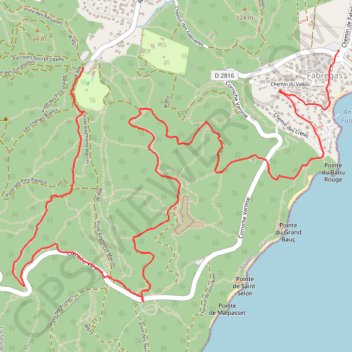 Itinéraire Petite randonnée Janas-Fabregas à la Seyne, distance, dénivelé, altitude, carte, profil, trace GPS