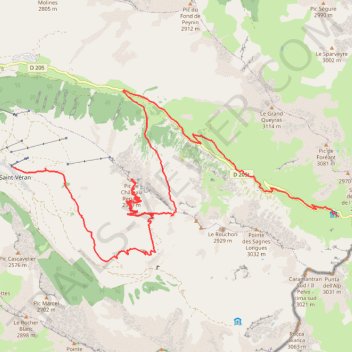 Itinéraire J7 Col Longet, distance, dénivelé, altitude, carte, profil, trace GPS