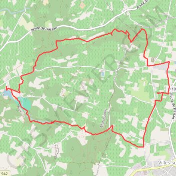 Itinéraire Petite rando du lac des salettes Mormoiron, distance, dénivelé, altitude, carte, profil, trace GPS