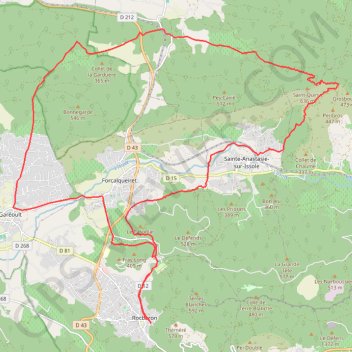 Itinéraire Tour de la Loube et Saint-Quinis, distance, dénivelé, altitude, carte, profil, trace GPS