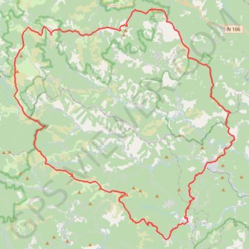 Itinéraire tour des cévennes, distance, dénivelé, altitude, carte, profil, trace GPS