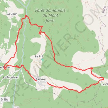 Itinéraire 24 janv. 2021 à 17:05:30, distance, dénivelé, altitude, carte, profil, trace GPS