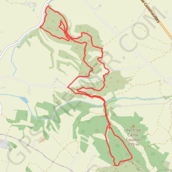 Itinéraire Les Communaux, Bois des Canonges, distance, dénivelé, altitude, carte, profil, trace GPS
