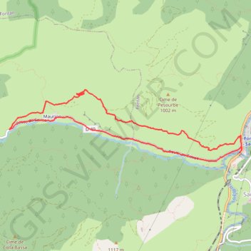 Itinéraire G3b Vallée du Caïros, distance, dénivelé, altitude, carte, profil, trace GPS