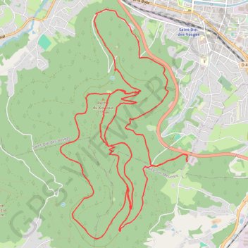 Itinéraire Le Kemberg - Saint-Dié-des-Vosges, distance, dénivelé, altitude, carte, profil, trace GPS