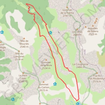 Itinéraire Lac de lignin, distance, dénivelé, altitude, carte, profil, trace GPS