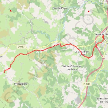 Itinéraire Première étape possible sur le chemin de Saint-Guilhem, distance, dénivelé, altitude, carte, profil, trace GPS