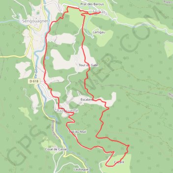 Itinéraire Pyrénées Comminges - Le balcon du Cagire, distance, dénivelé, altitude, carte, profil, trace GPS