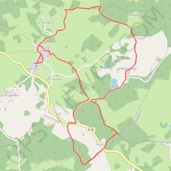 Itinéraire Quand le granit raconte l'histoire - Veyrières - Pays de Haute Corrèze, distance, dénivelé, altitude, carte, profil, trace GPS