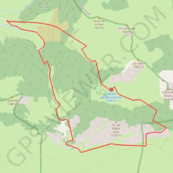 Itinéraire Tour de malehores et cabane couscouilla, distance, dénivelé, altitude, carte, profil, trace GPS