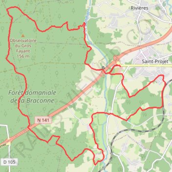 Itinéraire track, distance, dénivelé, altitude, carte, profil, trace GPS