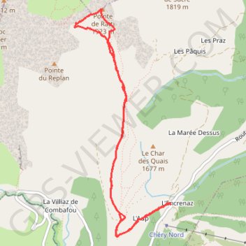 Itinéraire Col d'Encrenaz - Col Ratti - Pointe du Ratti, distance, dénivelé, altitude, carte, profil, trace GPS