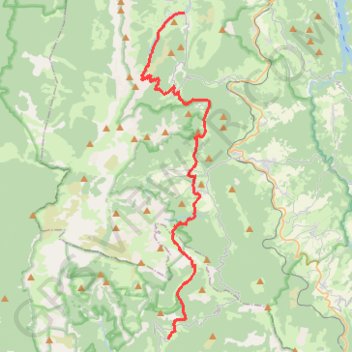 Itinéraire GTV - Tour du Vercors à pied - Gresse-en-Vercors - les Nonnières, distance, dénivelé, altitude, carte, profil, trace GPS