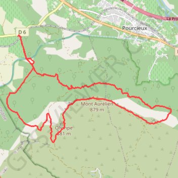 Itinéraire Mont Aurelien (Trets), distance, dénivelé, altitude, carte, profil, trace GPS