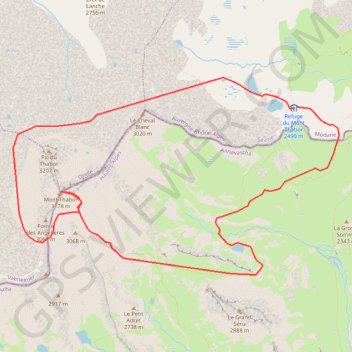 Itinéraire Le Thabor en boucle, distance, dénivelé, altitude, carte, profil, trace GPS