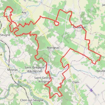 Itinéraire Randonnée Chadenac, distance, dénivelé, altitude, carte, profil, trace GPS