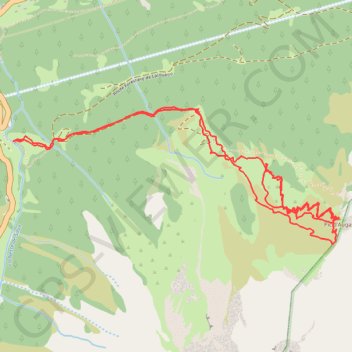 Itinéraire Pic d'Augas, distance, dénivelé, altitude, carte, profil, trace GPS