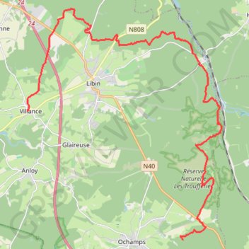 Itinéraire Bivouac du Bané - Villance, distance, dénivelé, altitude, carte, profil, trace GPS