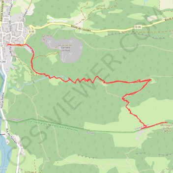 Itinéraire Montagne du Rey depuis Louvie-Juzon, distance, dénivelé, altitude, carte, profil, trace GPS