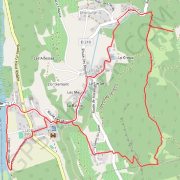 Itinéraire Sentier découverte de Lucey, distance, dénivelé, altitude, carte, profil, trace GPS
